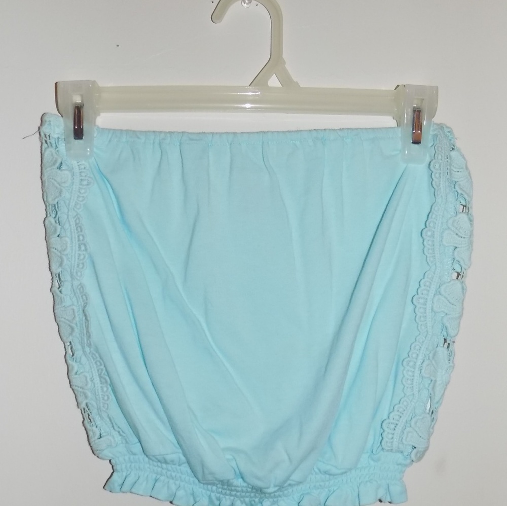 Lace-side tube top